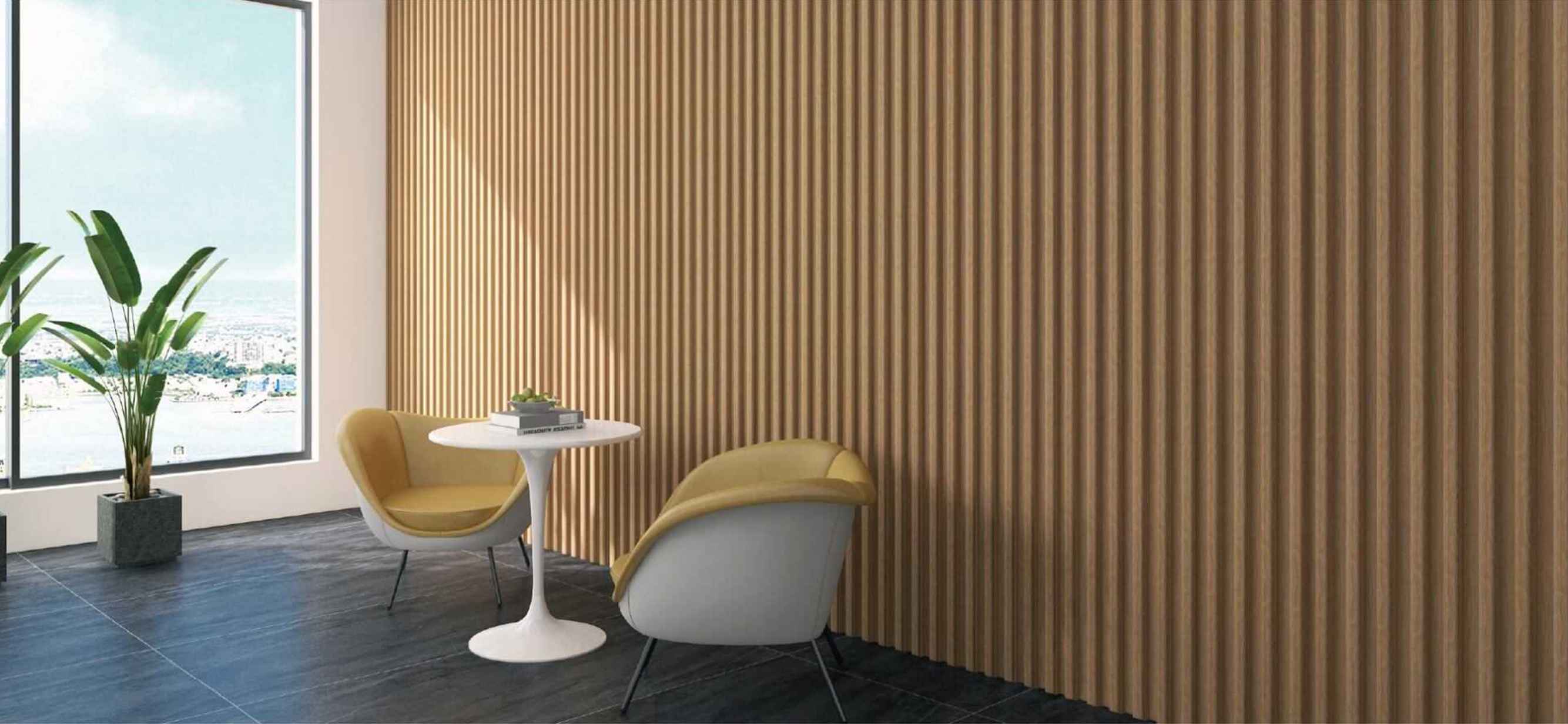 Mejore los espacios interiores contemporáneos con nuestros creativos y duraderos paneles para paredes interiores disponibles en una gama de modernos colores.